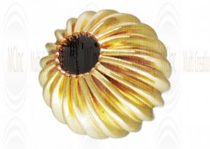 14 K Yellow Gold Corrugated Beads (Available in 4 Sizes)