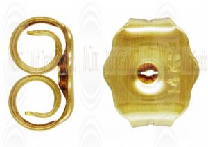 14 K Yellow Gold Push Back Ear Nuts (Available in 2 Sizes)