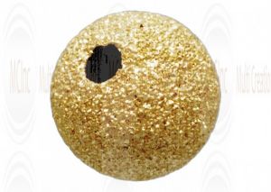 14 K Yellow Gold Stardust (Laser Cut) Beads (Available in 4 Sizes)
