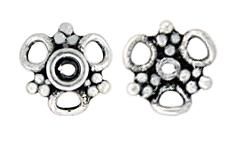 C150 : Bali Silver Bead Caps : 8 mm (Available in 2 Finishes)