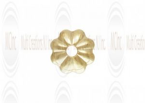 CF100 : GF Bead Cap - Flower - 4 mm