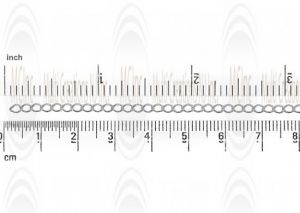 Curb Chain : 3.7x2.5 mm Flat Mirror Finish