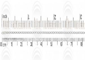 Curb Chain : 2.9x1.7 mm Mirror Finished