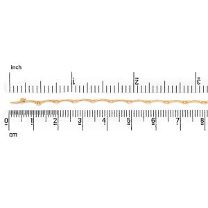 CHFB81 : GF Curved Bar Link Chain  8.6x1.5 mm