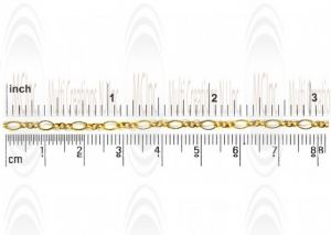 CHFKE423 : GF Link Chain : Eye Shape 4.6x2.5 mm
