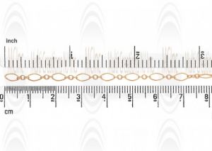 CHFKE733 : GF Link Chain : Eye Shape 7.5x4 mm