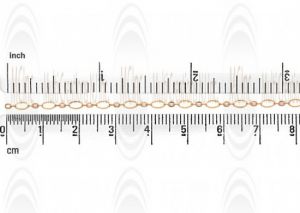 CHFKEF523 : GF Link Chain : Flat Eye Shape 4.6x2.5 mm 