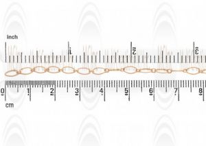 CHFKET821 : GF Link Chain : Twisted Eye Shape 8x4 mm
