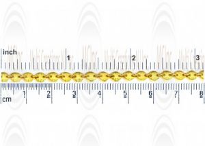 CHFKNFT431 : GF Textured Coin Chain : 4 mm Textured Coin with 2.5 mm Link