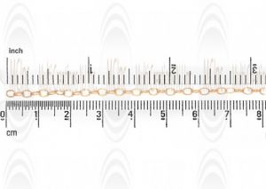 CHFO43 : GF Oval Cable Chain : 4.5x3.1 mm