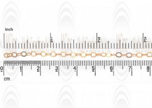 CHFOF53 : Gold Filled Flat Oval Cable Chain : 5x3.75 mm