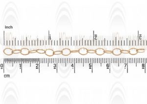 CHFO86 : GF Oval Cable Chain : 8x6 mm