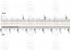 CHFOF21 : GF Flat Oval Cable Chain : 1.9x1.4 mm : 