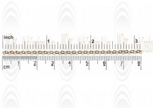 CHFOF22 : GF Flat Oval Cable Chain : 2.2x1.7 mm