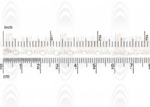 Eye Shape Link Chain : 5x3.5 mm  with 3 links of 2.5 mm 