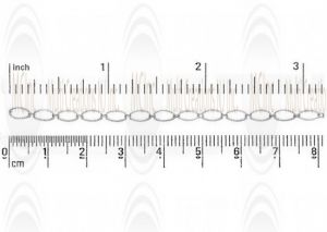 Eye Shape Twisted Link Chain : 8x4 mm  with 2 links of mm