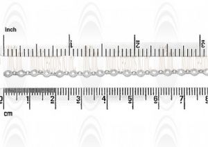Flat Coin Link Chain : 4 mm with 2 mm Links