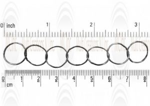 Oxidized Round Cable Chain : 10 mm