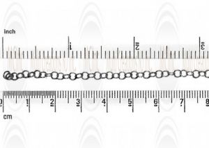 Oxidized Round Cable Chain : 4 mm