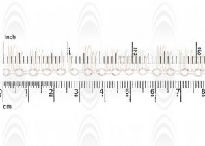 Round Flat Textured Cable Chain : 3.8 mm