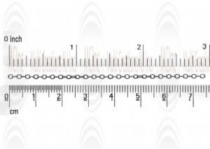 Oxidized Round Twisted Cable Chain : 1.9 mm