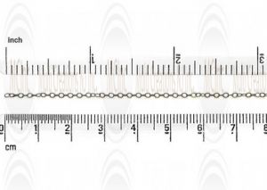 Flat Oval Cable Chain : 1.9x1.4 mm