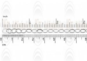Flat Oval Cable Chain : 6.3x4.75 mm 