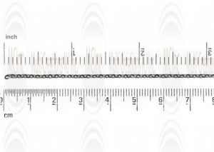 Oxidized Mirror Finished Flat Curved Oval Cable Chain : 2.2x1.8 mm 