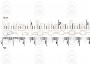 Textured Flat Oval Cable Chain : 8.5x5.9 mm 