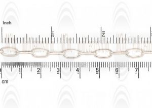 Puffed Oval Cable Chain : 14.9x7.7 mm 