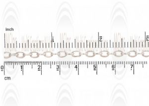 Puffed Oval Cable Chain : 6.5x4.4 mm 