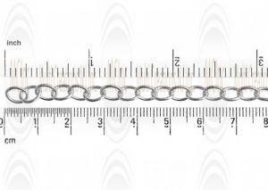 Puffed Oval Cable Chain : 7.2x5.3 mm 