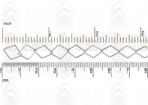 Diamond Shape Cable Chain : 10.9x8.55 mm 
