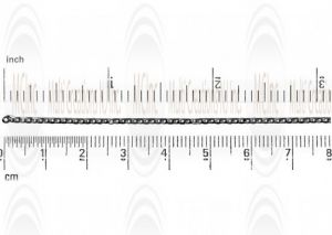 Oxidized Mirror Finished Square Shape Cable Chain : 2.2x1.8 mm 