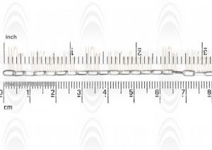 Mirror Finished Rectanguler Cable Chain : 5.4x2.5 mm