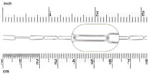 Paper Clip Chain : 10x3 mm 
