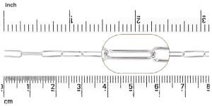 Paper Clip Chain : 8x3 mm 