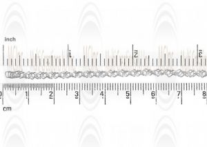 Doubled Square Shape Cable Chain : 2.6 mm 