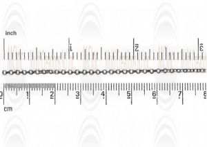Oxidized Mirror Finished Rolo Chain : 1.7 mm 