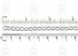 CHROL75 : Sterling Silver Puffed Oval Rolo Chain (Old # CH1505)