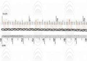 Oxidized Mirror Finished Oval Rolo Chain : 3.9x2.4 mm  : TEMPORARILY OUT OF STOCK : PLEASE CHECK BACK LATER