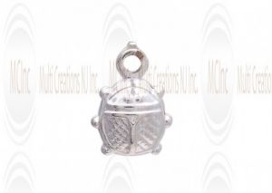 CM191 : Sterling Silver Bug Charm - 7 mm