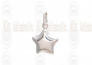 CM222 : Sterling Silver Star Charm - 14 mm