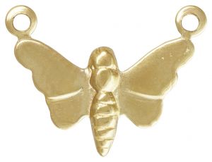 Gold Filled Butterfly Charm w/2 Rings 15mm