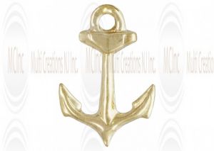 Gold Filled Anchor Charm 12mm