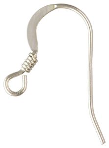 Sterling Silver Ear Wires with Coil