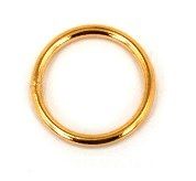 Gold Filled Links : Round Plain 12 mm