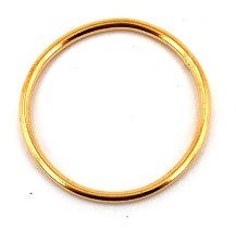 Gold Filled Links : Round Plain 20 mm