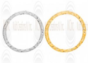 LKNFT24 : Textured  Links : Round 24 mm