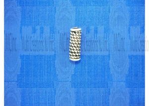P-164 : Bali Silver Beads : Pipe Shape Beads : 12x4 mm / 8" Strand (Available in 2 Finishes)